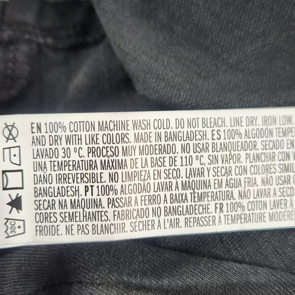 Forever 21 Logo Long Sleeve Crop Top Size Small Black Backless Graphic Casual - Picture 7 of 8